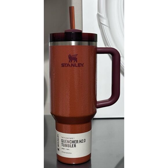 Stanley Quencher H2.0 FlowState Tumbler 40oz, HAMMERTONE CLAY - Picture 1 of 4